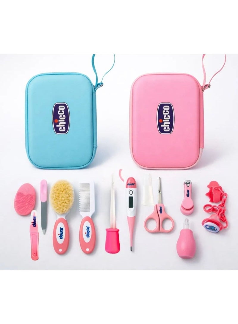 شيكو مجموعة العناية بالطفل،مجموعة العناية اليومية الأساسية للأطفال مكونة من 13 قطع مع شنطة تخزين، مجموعة أدوات الأظافر للأطفال حديثي الولادة والعناية الصحية والعناية الشخصية من شيكو - Image 4